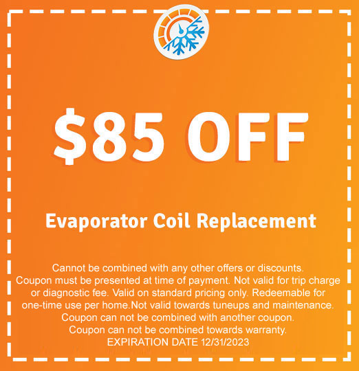 $85 off evaporator coil discount