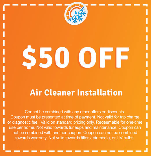 Air Cleaner Installation Coupon